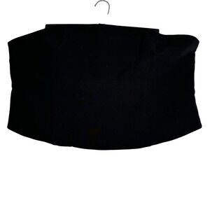 Open Edit Black Strapless Tube Top Smocked Back Plus Size 3X Minimalist
